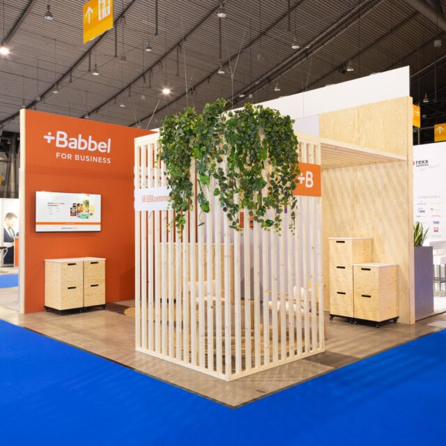 WECAUSE Babbel for Business Messekit