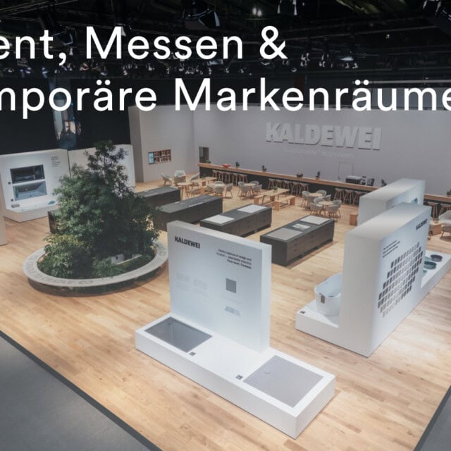 WECAUSE Event, Messen und temporäre Markenräume