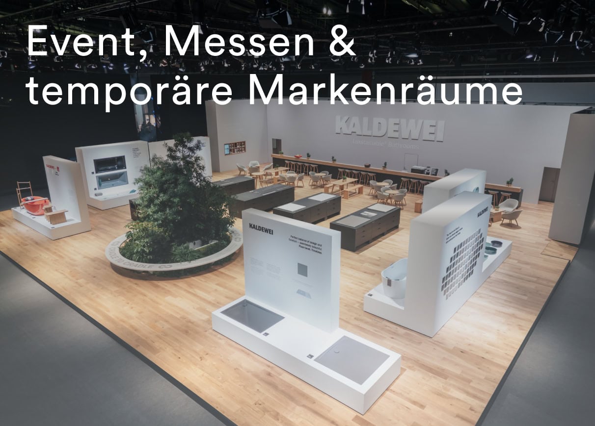 WECAUSE Event, Messen und temporäre Markenräume