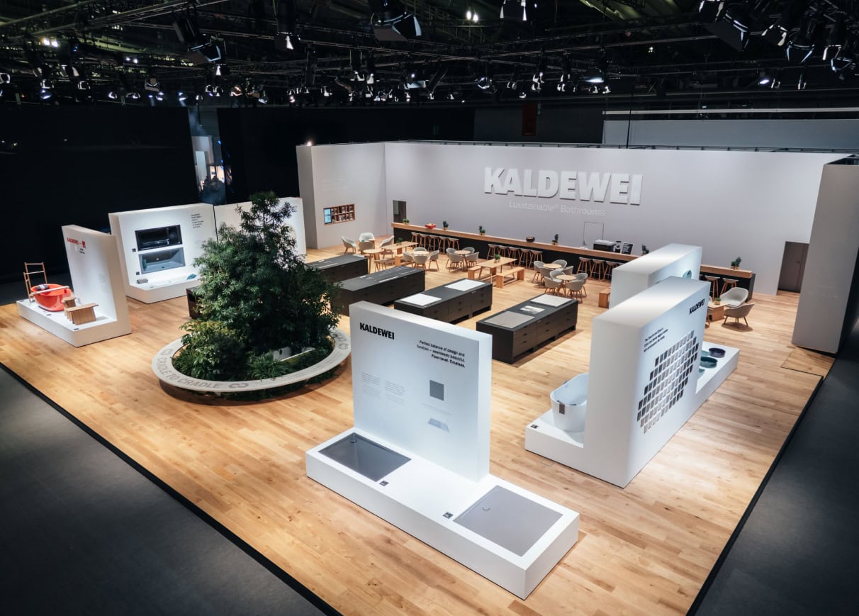WECAUSE Messebau Messestand für Kaldewei