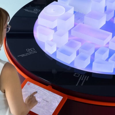 Exponat mit Touch Steuerung