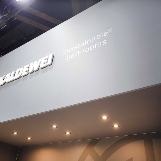 WECAUSE Kaldewei Messestand auf der ISH 2026
